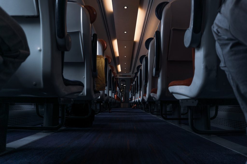 Photo of an Airplane Cabin